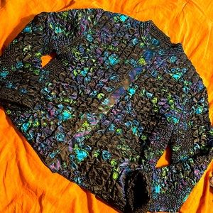 80’s Ruby Rd satin jacket L